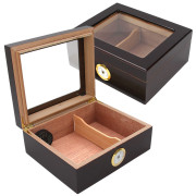 Ottawa 40-ct Glasstop Humidor - Mahogany