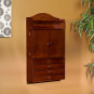 Savannah Wall-Mount Jewelry Armoire-Cherry