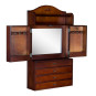 Savannah Wall-Mount Jewelry Armoire-Cherry