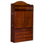 Savannah Wall-Mount Jewelry Armoire-Cherry